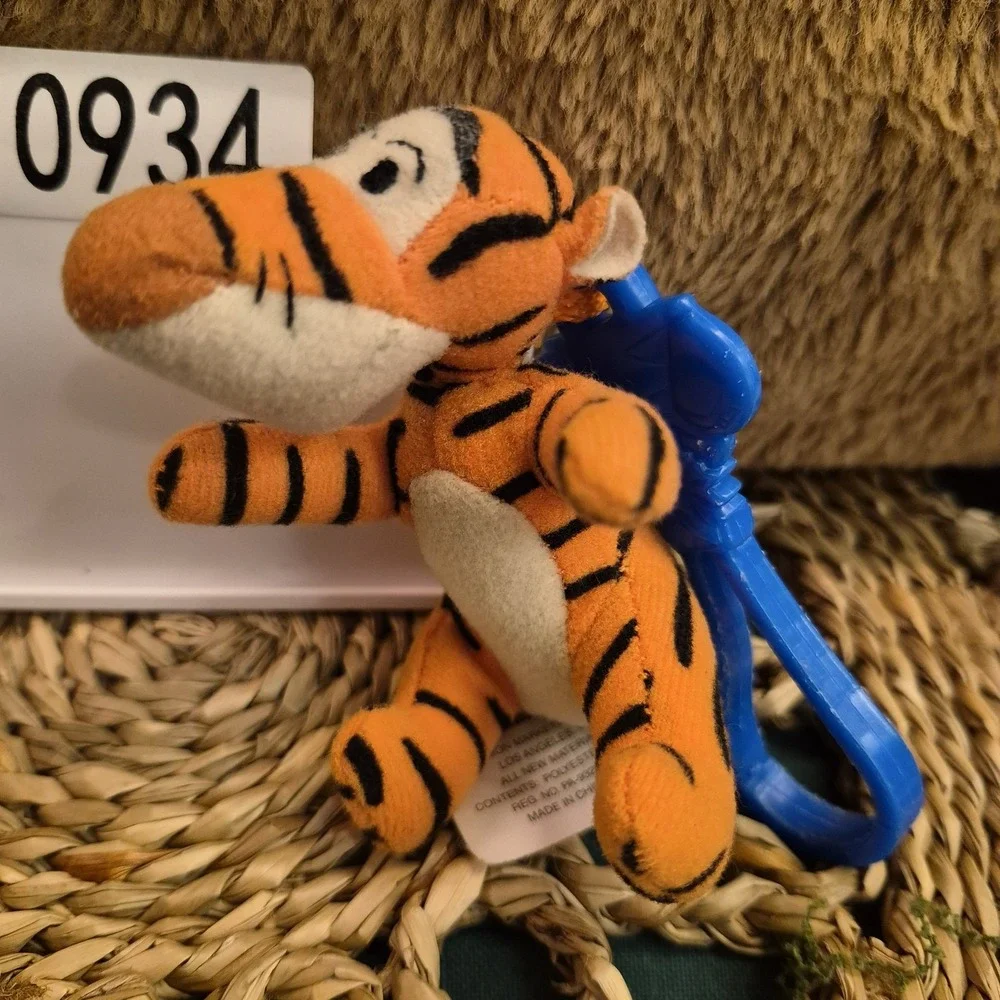 ✅Disney Tigger Movie McDonald's Winnie the Pooh Plush Keychain Clip#️⃣0934